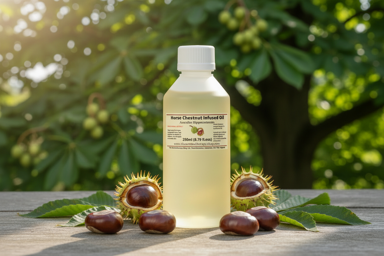 250ml Horse Chestnut Infused Oil fresh generation with label