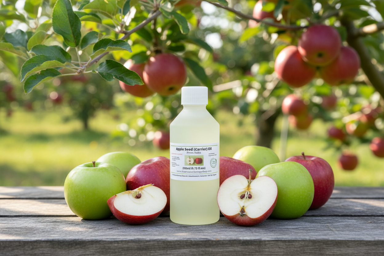 Apple Seed Oil with larger bottle