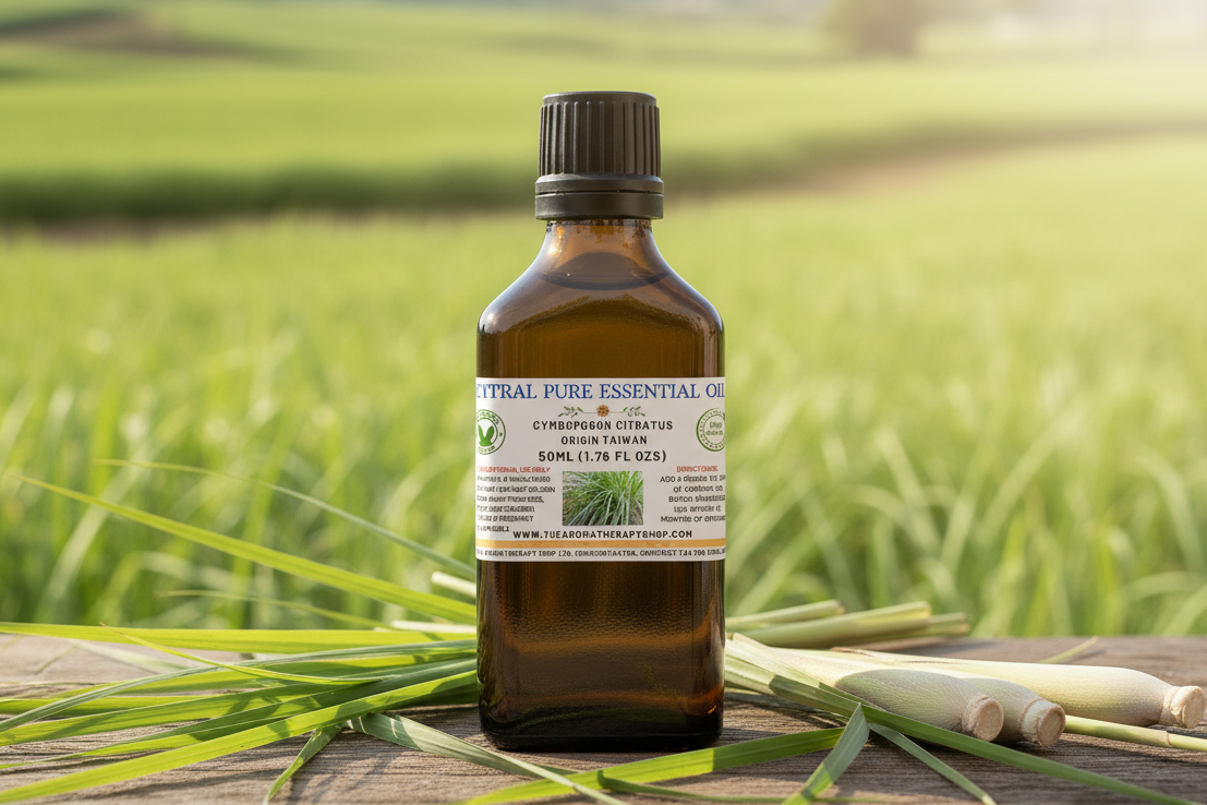 Citral 50ml Essential Oil Outdoor Showcase