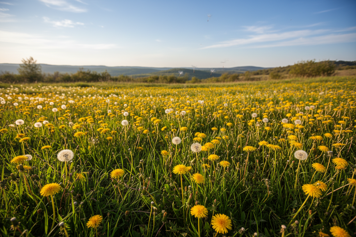 Dandelion Natural Landscape