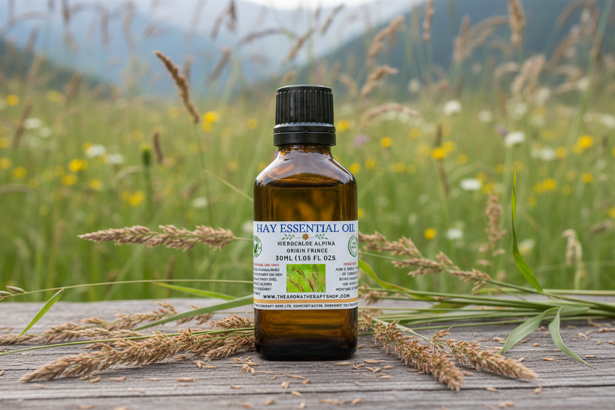 Hay Essential Oil 30ml - Exact Honeysuckle Label Size