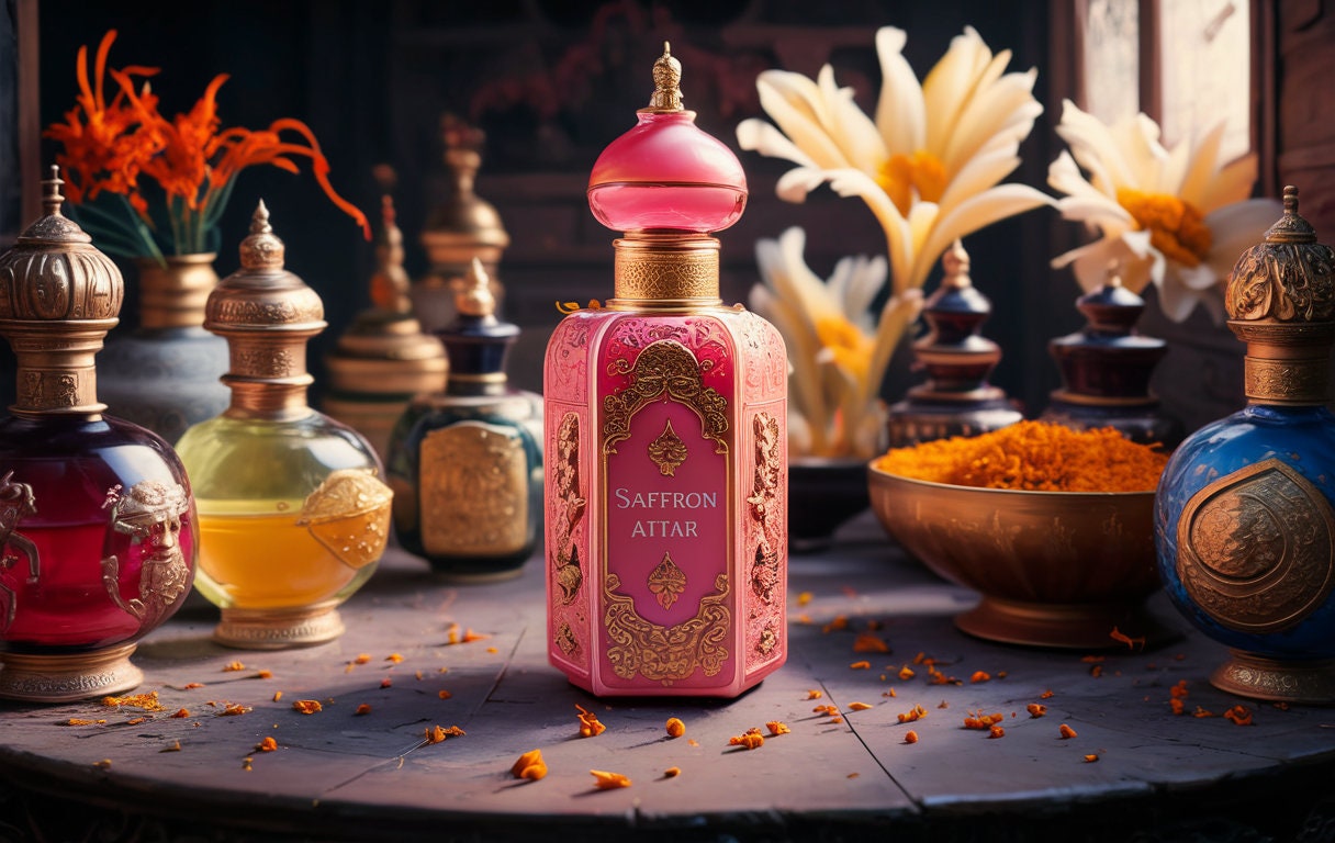 Saffron Attar/ Natural Perfume - Alcohol Free