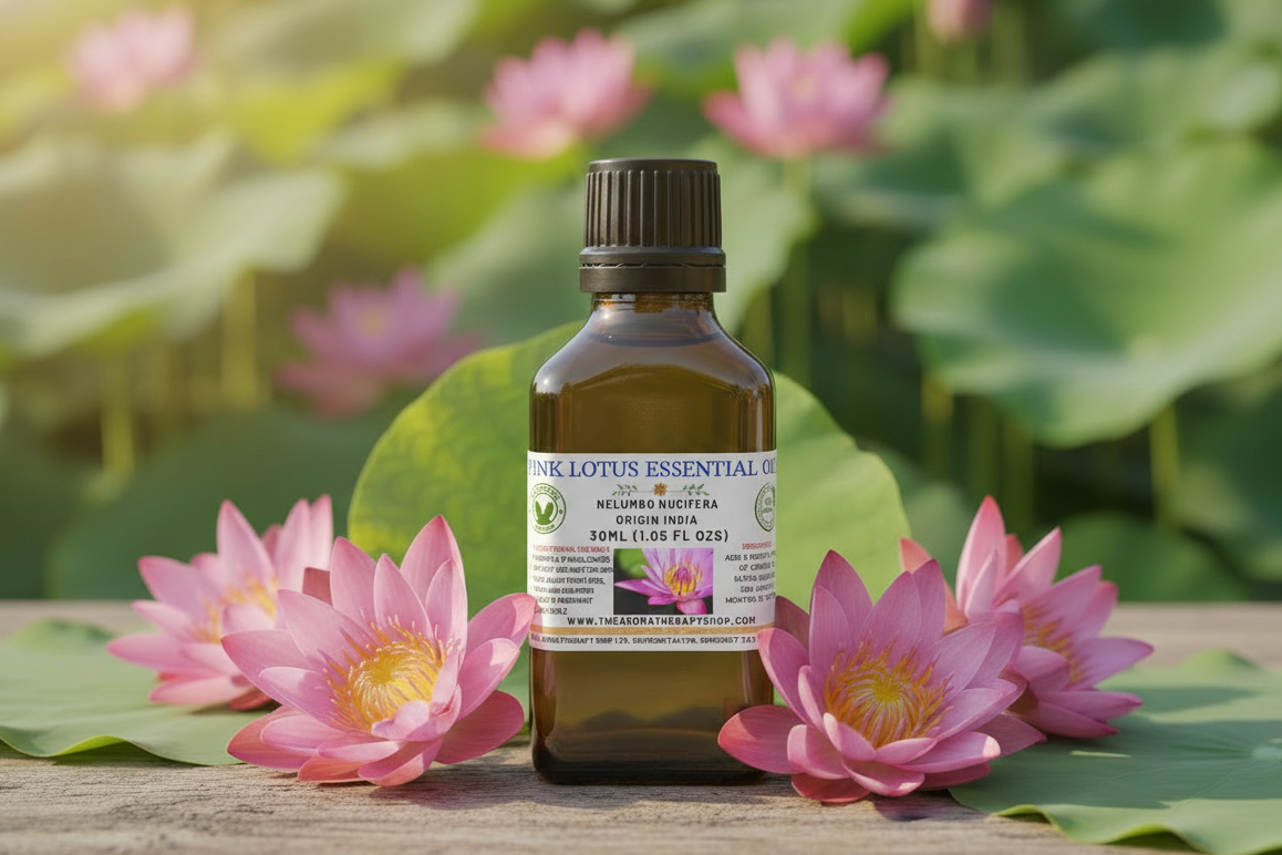 Pink Lotus 30ml Essential Oil Outdoor Showcase