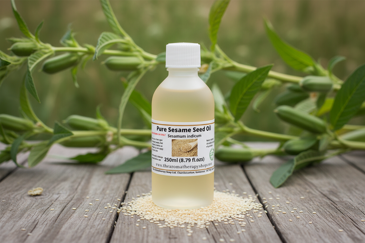 Pure Sesame Seed Oil 250ml outdoor product photograph - lighter oil