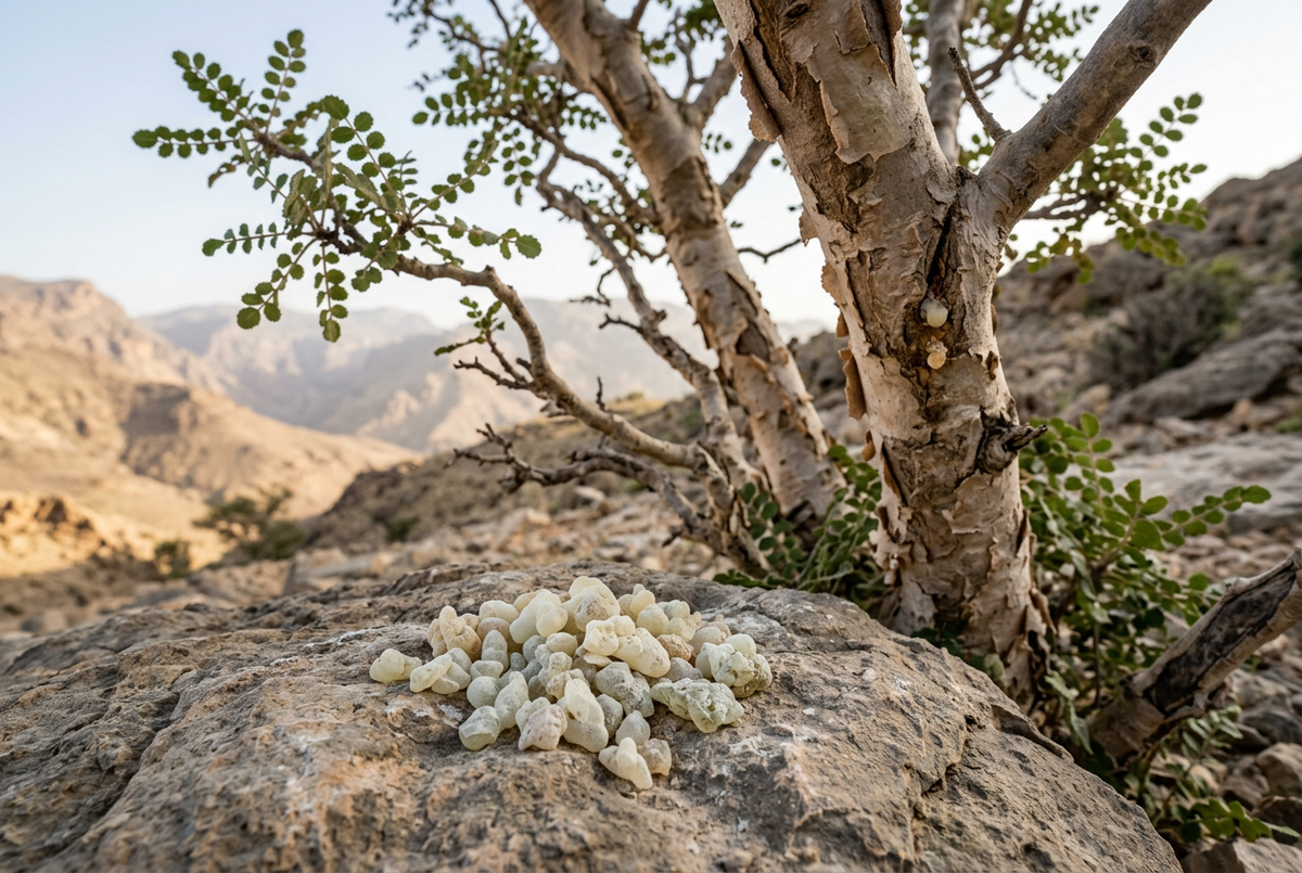 Sacred Hojari Frankincense natural showcase