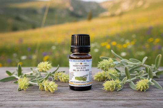 Sideritis Mountain Tea CO2 Wax 5ml bottle with ironwort in a Bulgarian meadow