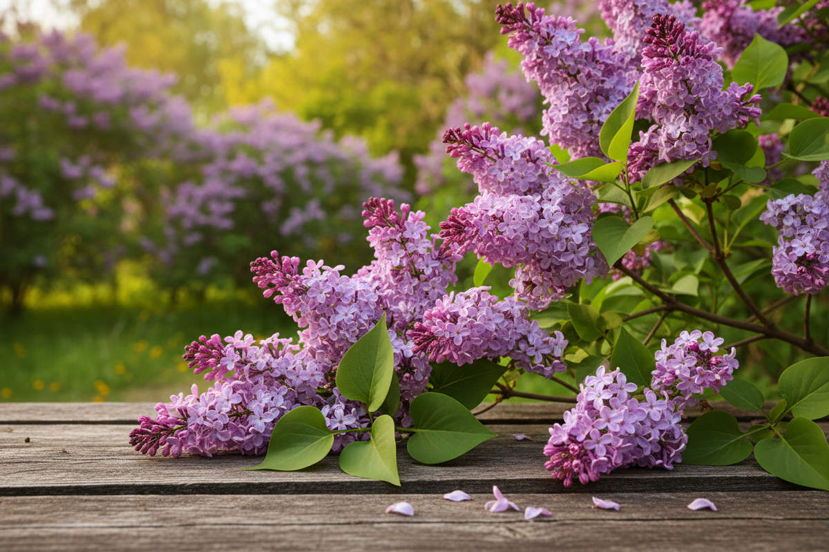 Syringa Vulgaris Lilac Natural Setting