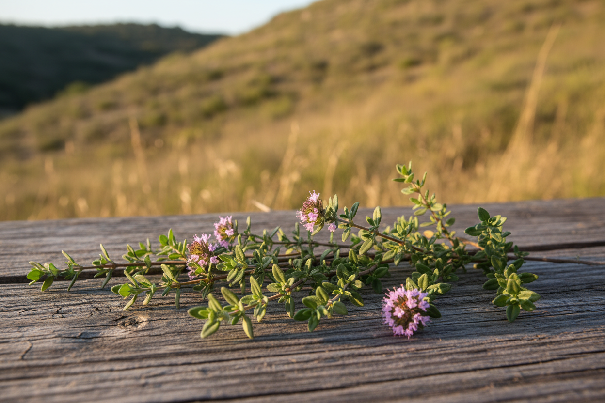 Thymus Vulgaris Botanical Outdoor