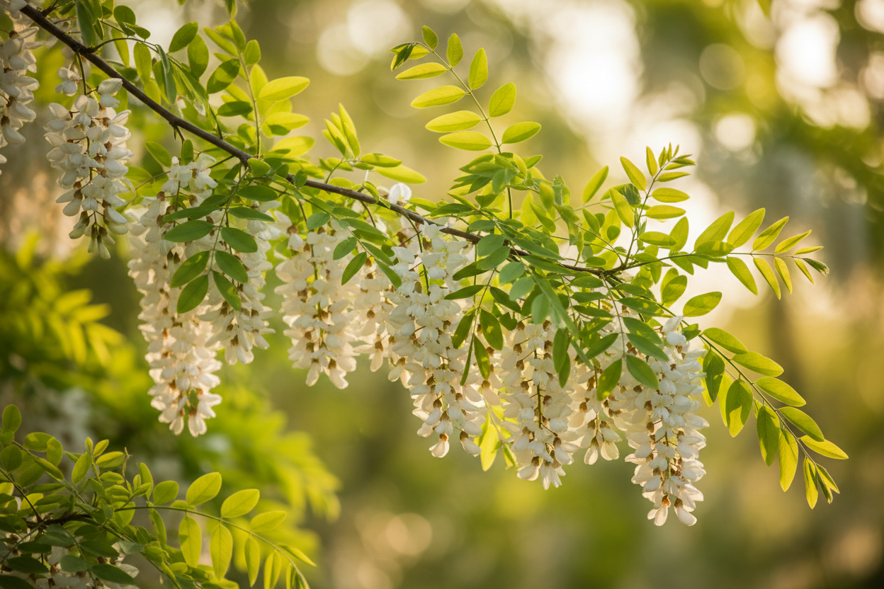 White Acacia Blossom