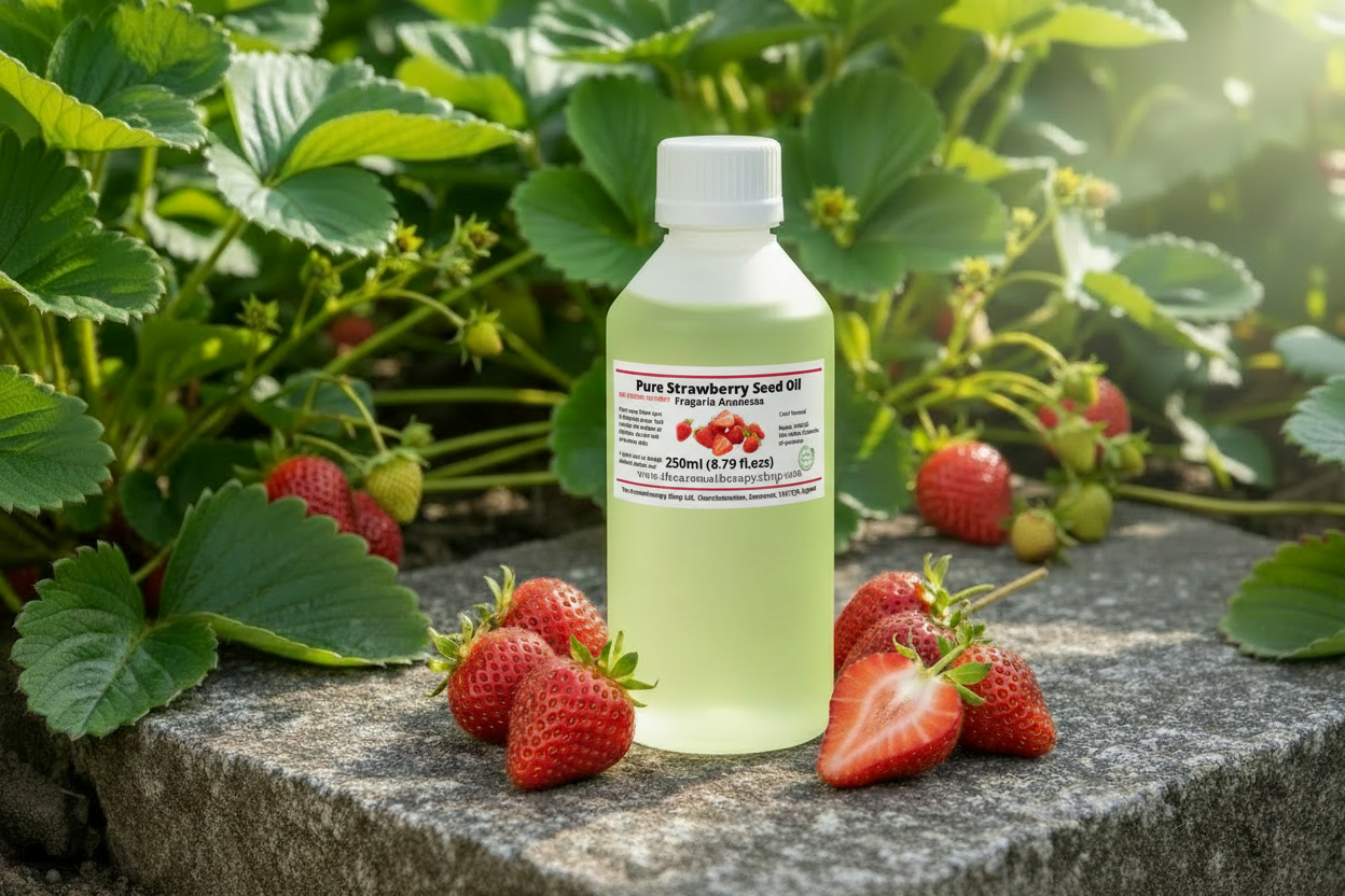 250ml Strawberry Seed Oil with label added