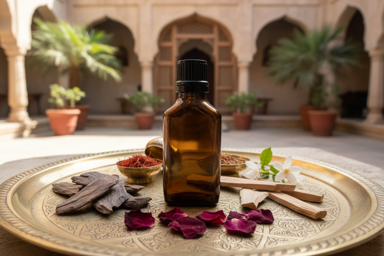 30ml bottle more prominent with outdoor attar background