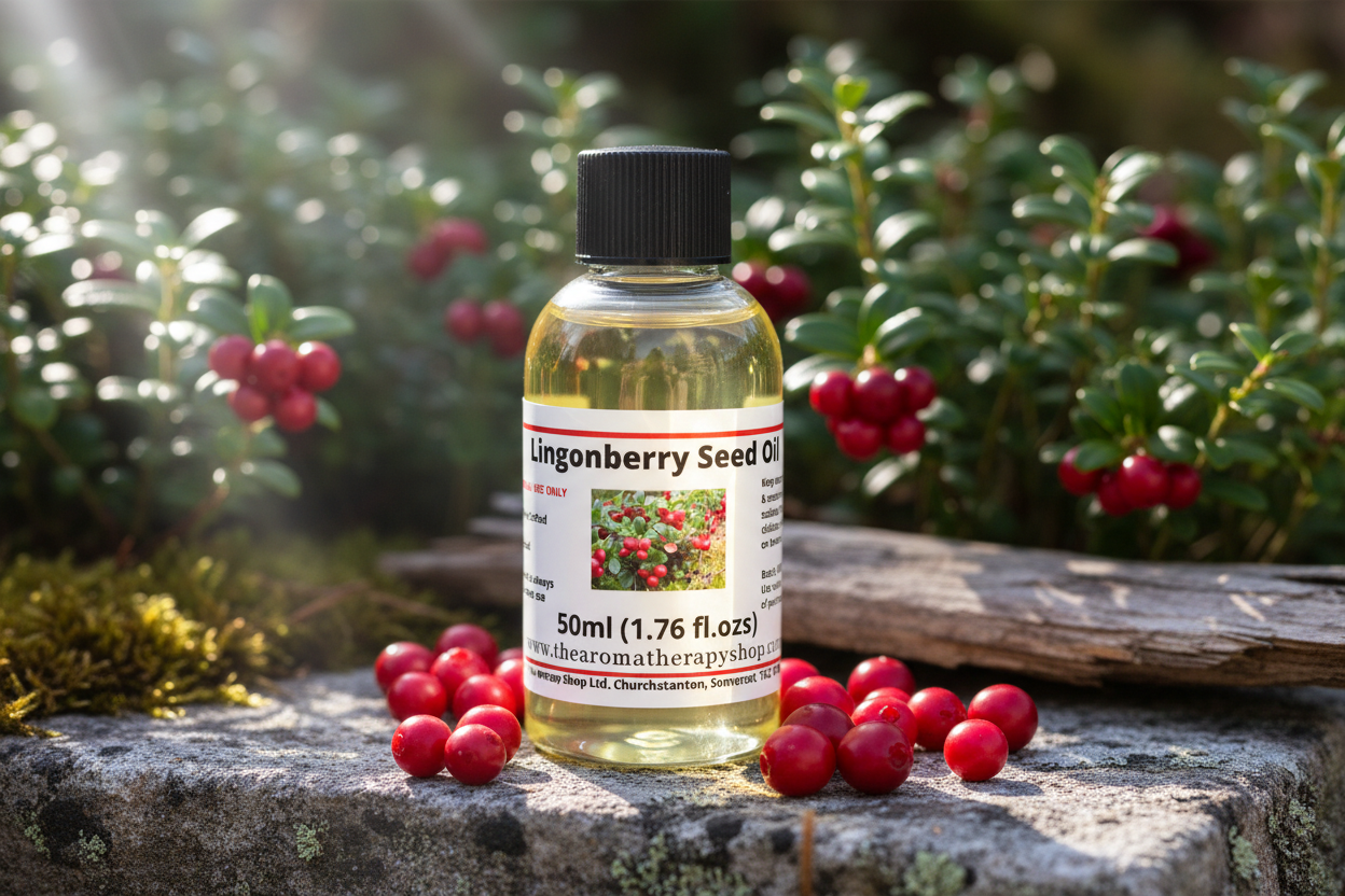 50ml Lingonberry Seed Oil on natural surface