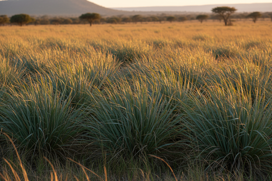 African Bluegrass Cymbopogon validus in Natural Habitat