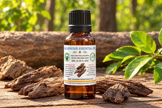 Agarwood bottle with replacement label