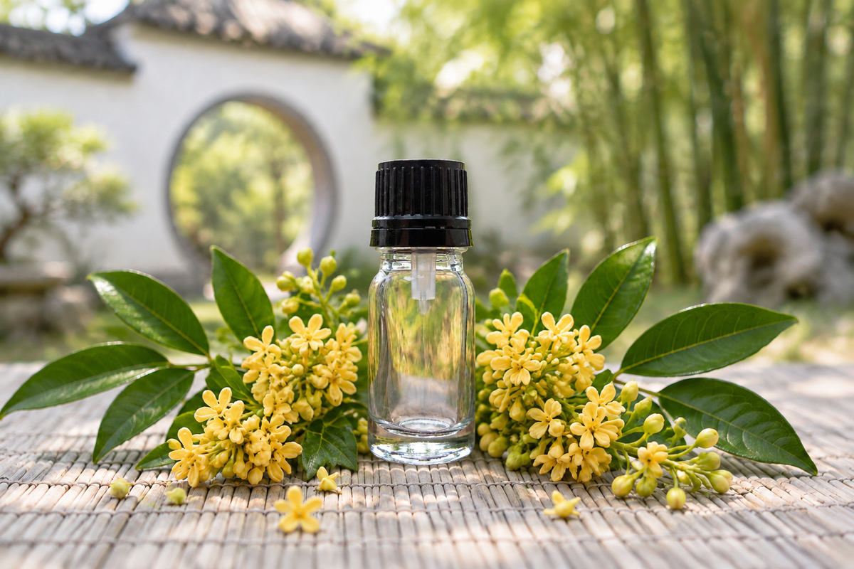 Aglaia odorata 1ml showcase, bottle set back