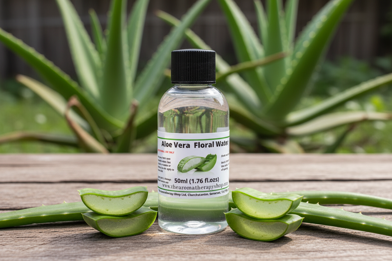 Aloe Vera Floral Water 50ml in natural outdoor setting