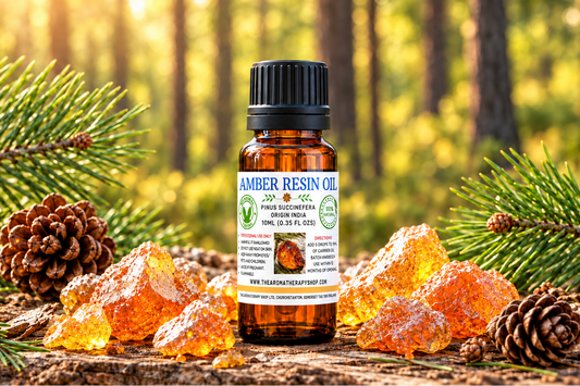 Amber Resin Oil 10ml bottle with replacement label