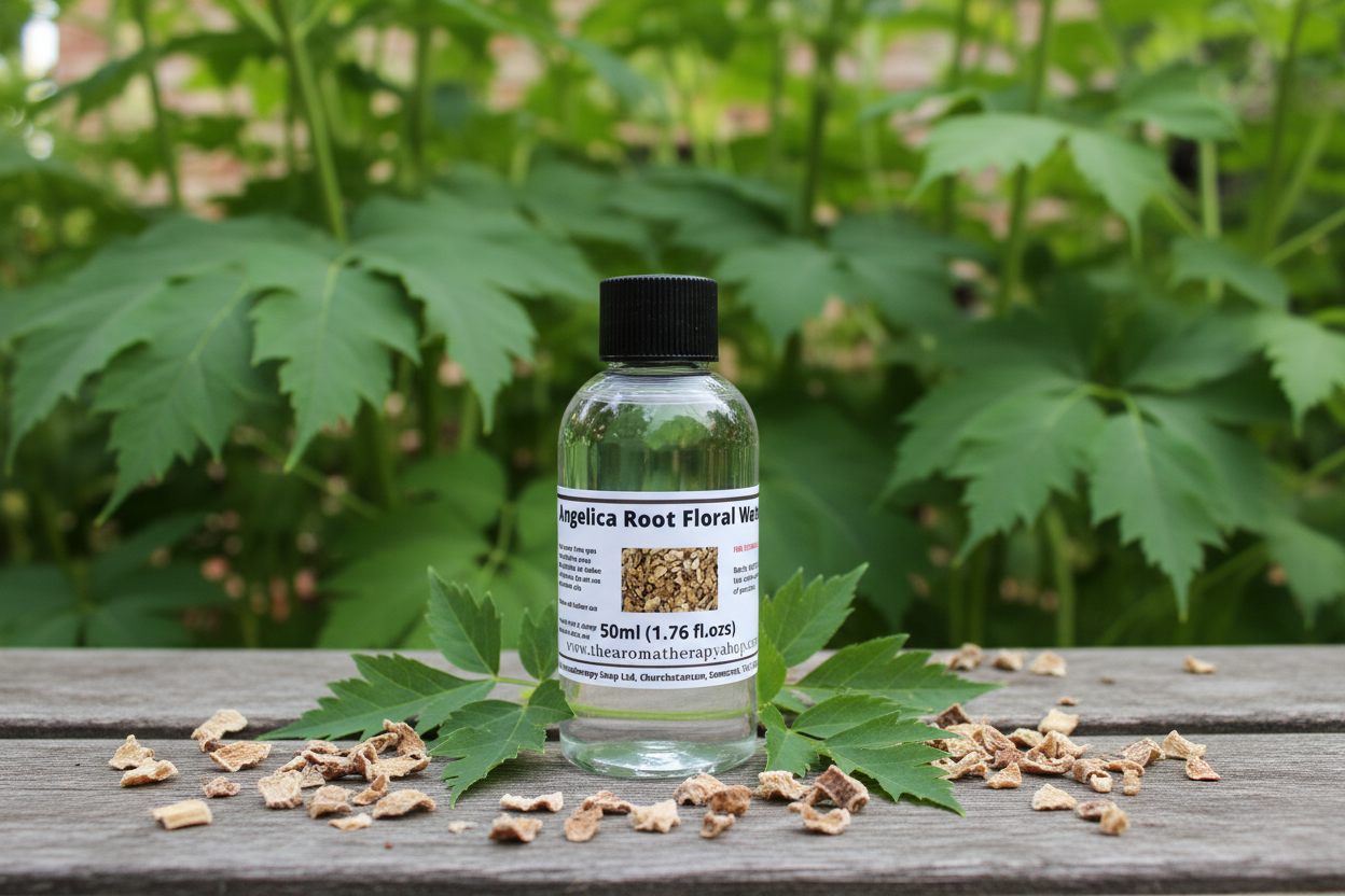 Angelica Root Floral Water 50ml in natural outdoor setting