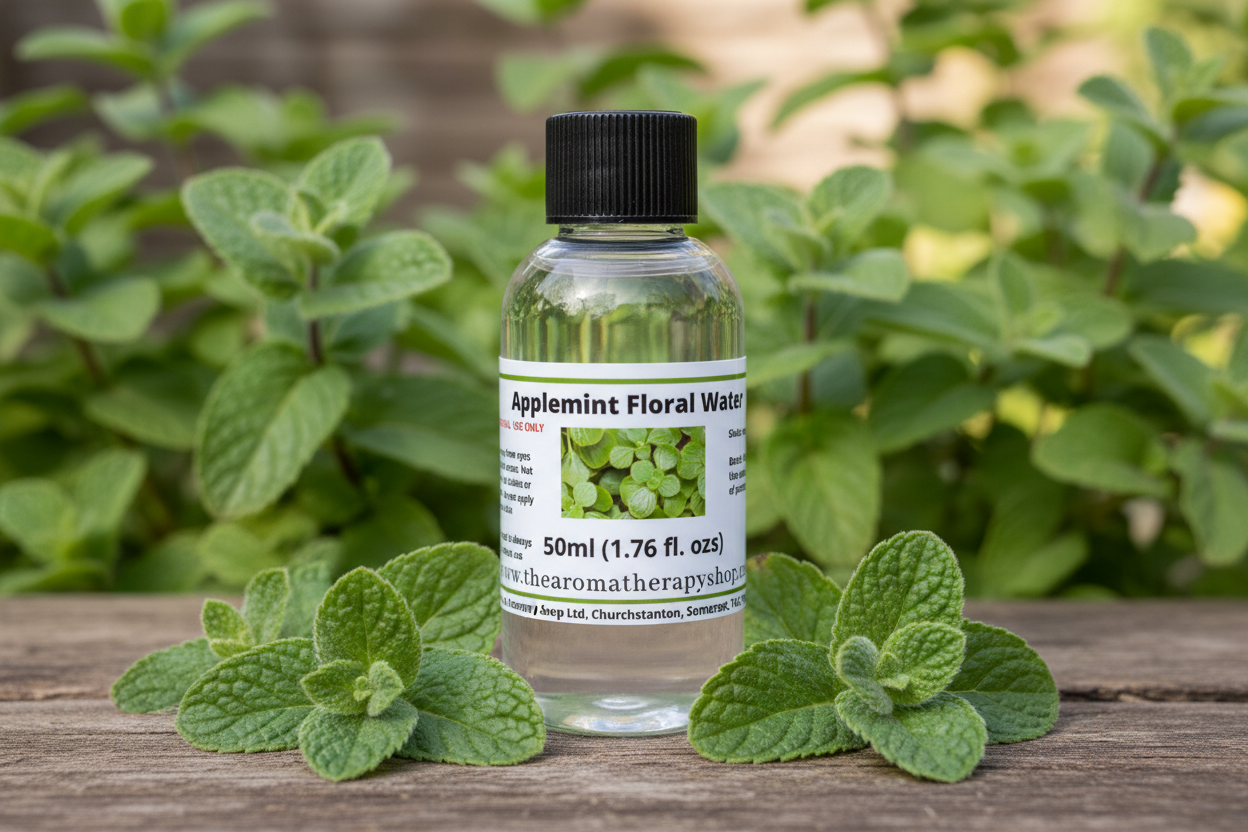 Applemint Floral Water 50ml in natural outdoor setting