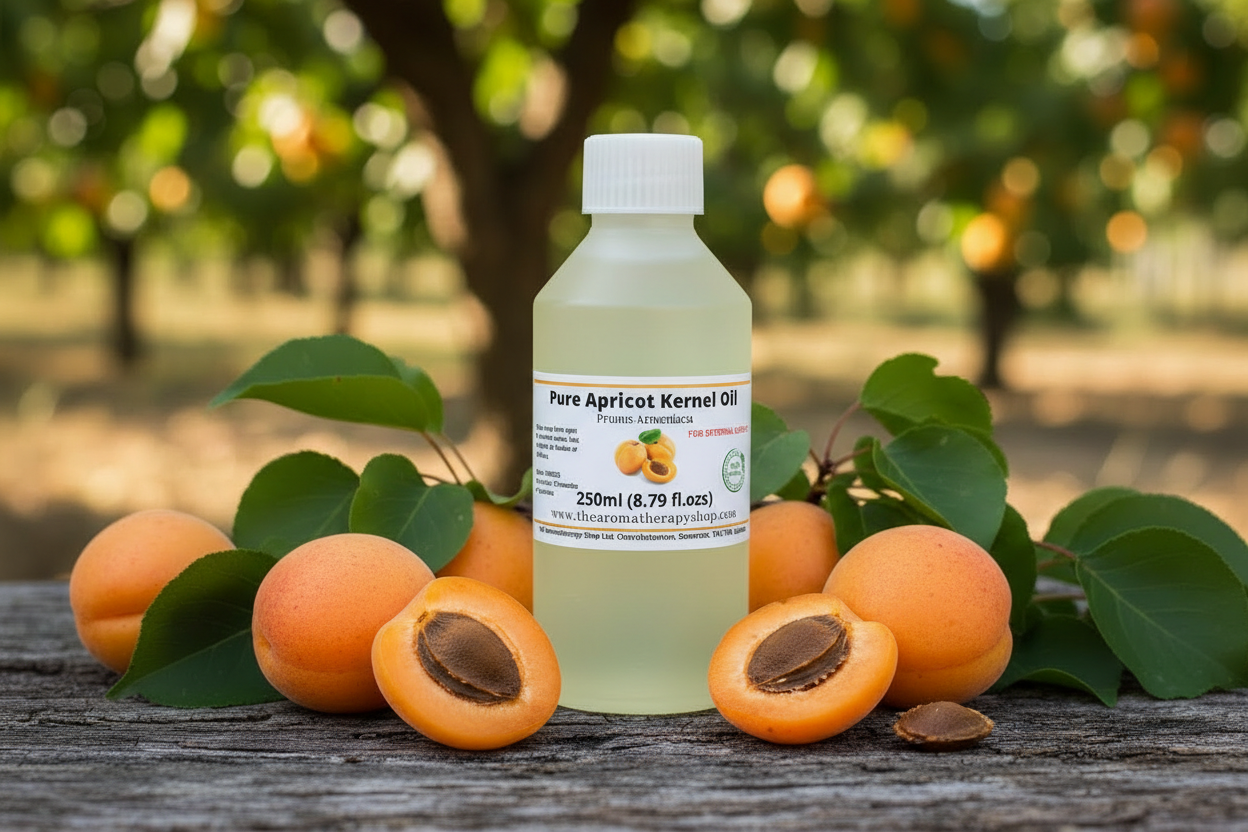 Apricot Kernel Oil 250ml with accurate oil color