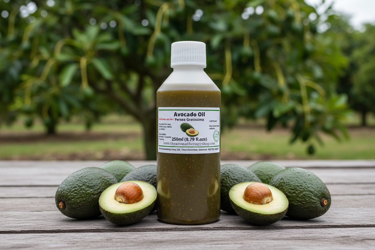 Avocado Oil 250ml with detailed bottle description