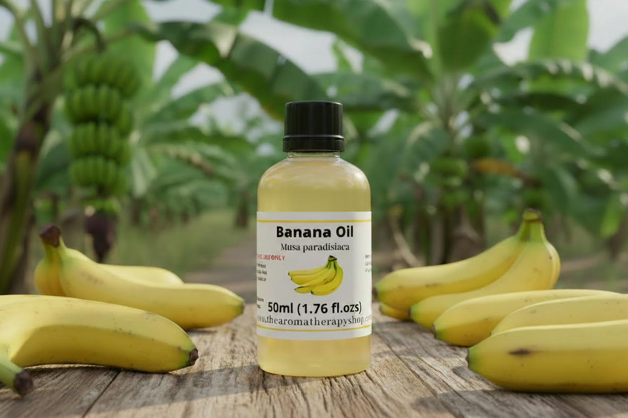 Banana Oil 50ml with crystal clear oil and clear PET bottle