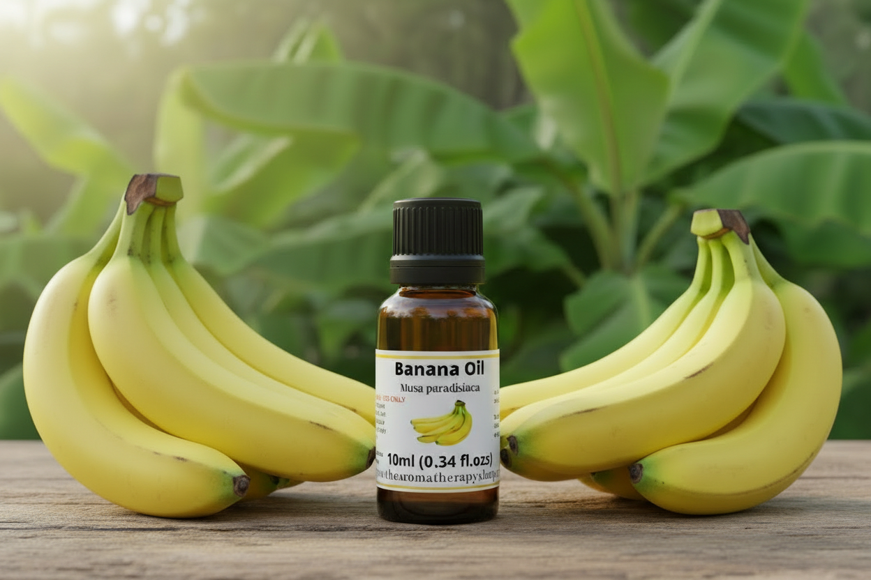 Banana Oil bottle with much larger bananas