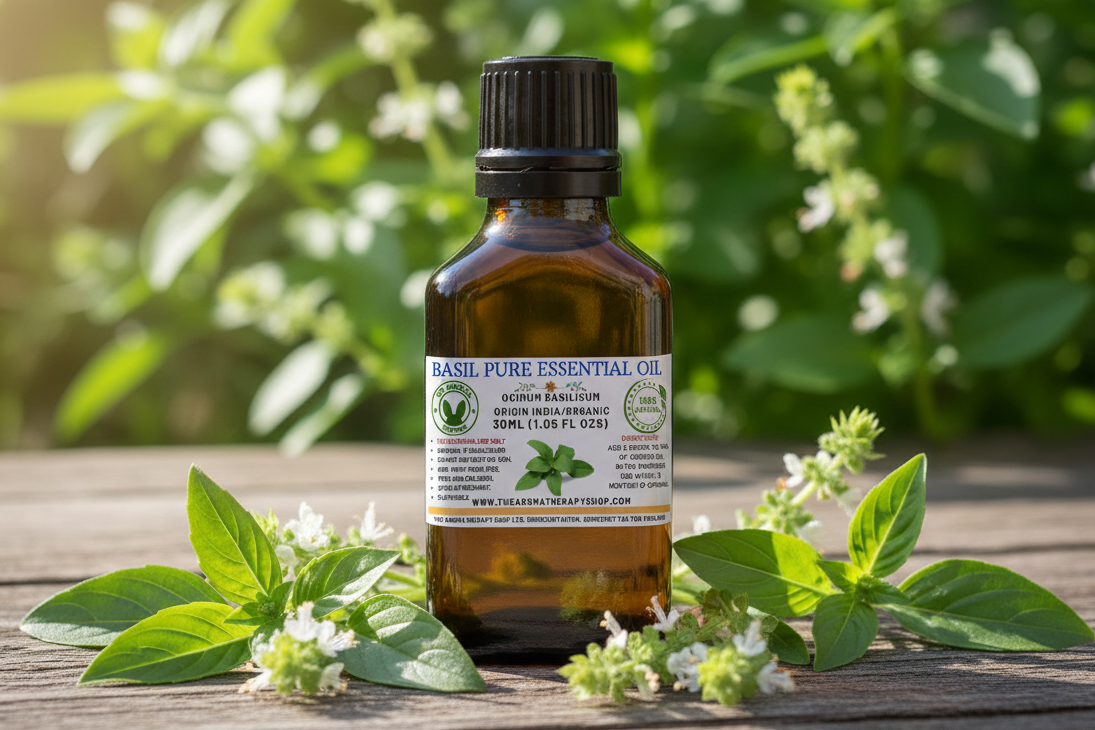 Basil Pure Essential Oil 30ml Showcase