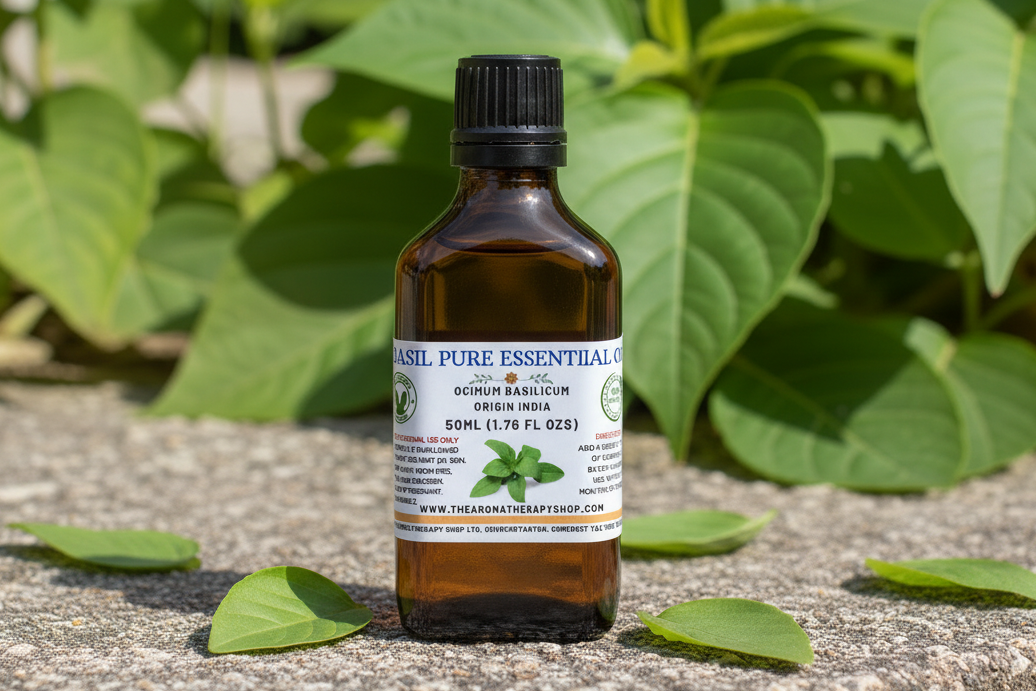 Basil Pure Essential Oil 50ml Showcase