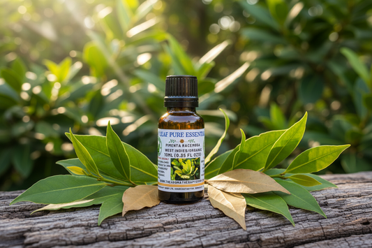 Bay Leaf Pure Essential Oil Outdoor Product Photography