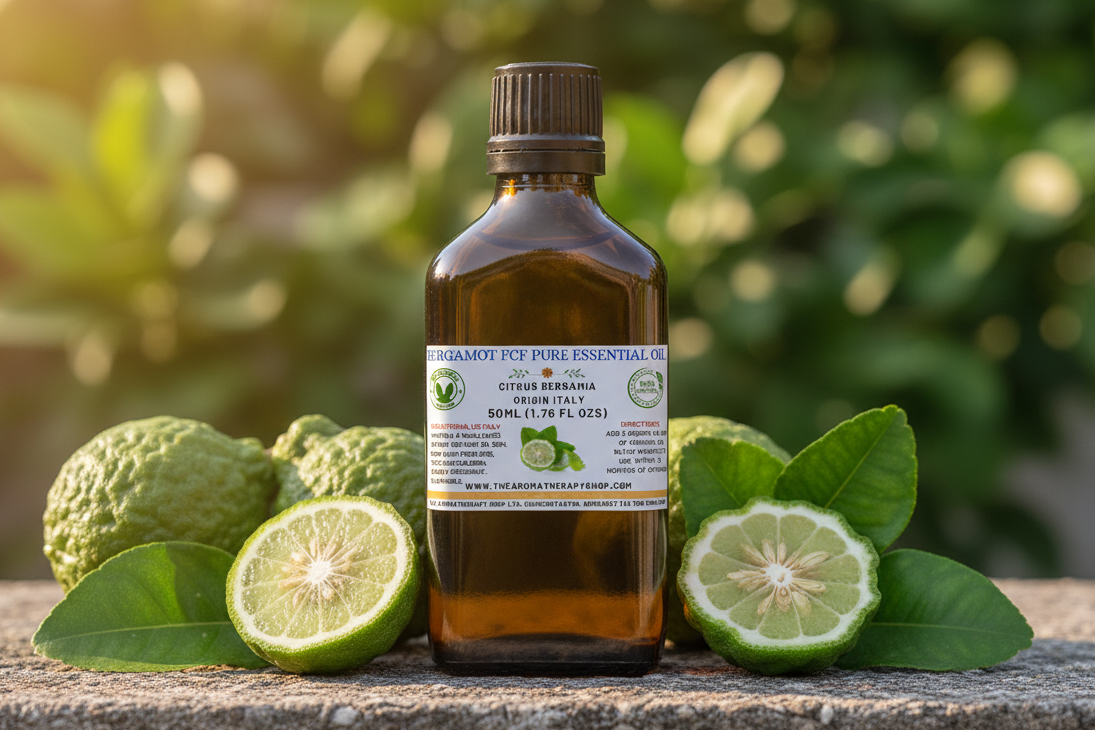 Bergamot FCF 50ml Essential Oil Showcase - Corrected Label