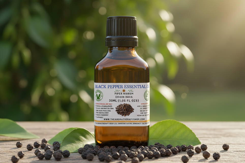 Black Pepper 30ml Essential Oil Outdoor Showcase