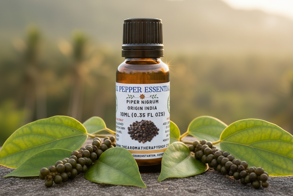 Black Pepper Essential Oil – Full Height Label