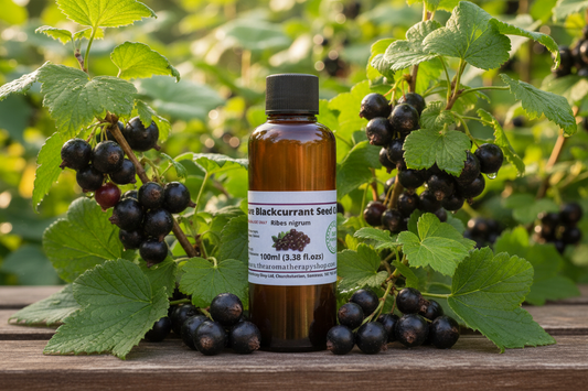 Blackcurrant Seed Oil 100ml - Natural Outdoor Garden Background