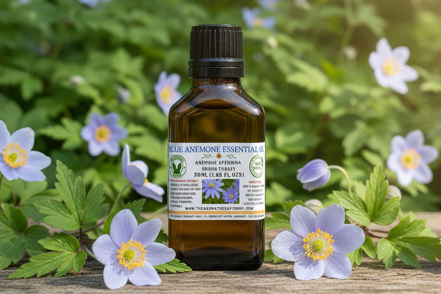 Blue Anemone Essential Oil 30ml - Exact Label Height