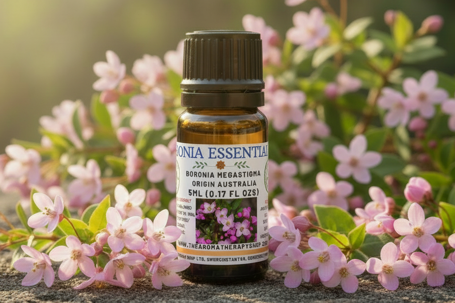 Boronia Essential Oil - With Background Plant