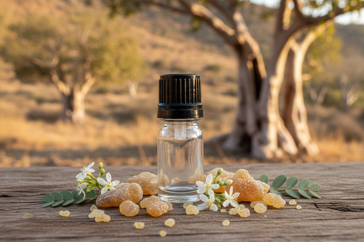 Boswellia Carterii Frankincense 1ml Bottle Showcase - Corrected