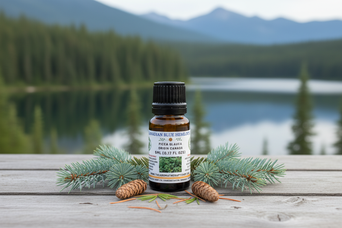 Canadian Blue Hemlock Absolute 5ml with the Ceylon tea bottle shape