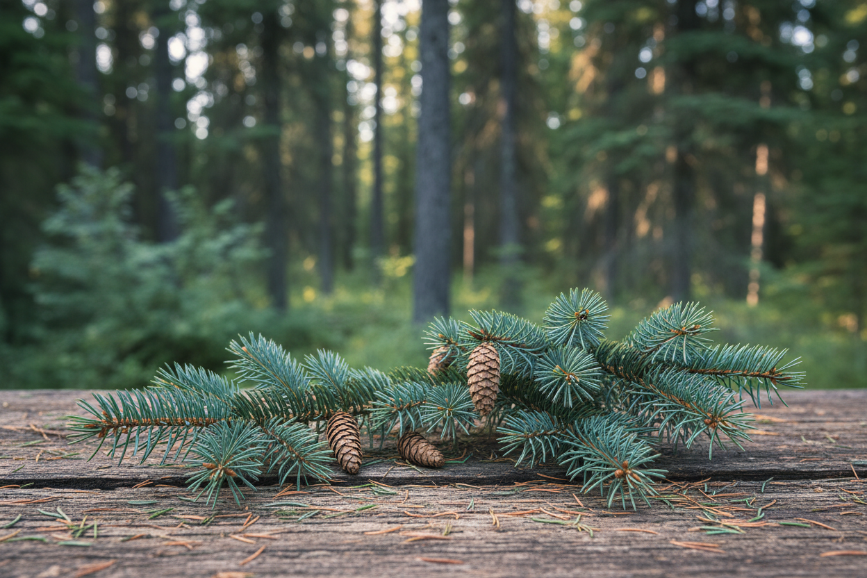 Canadian Blue Hemlock — Picea glauca Natural Scene