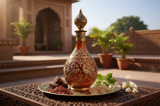 Choyal Loban Attar with different background and surface