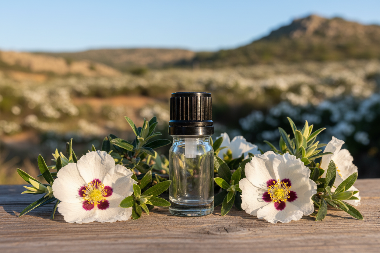 Cistus Ladanifer Spanish Garrigue 1ml Bottle Showcase