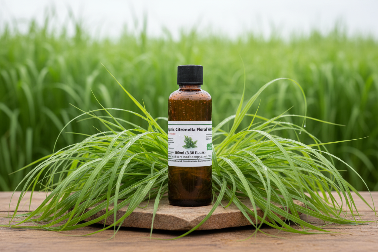 Citronella Floral Water 100ml with Natural Background