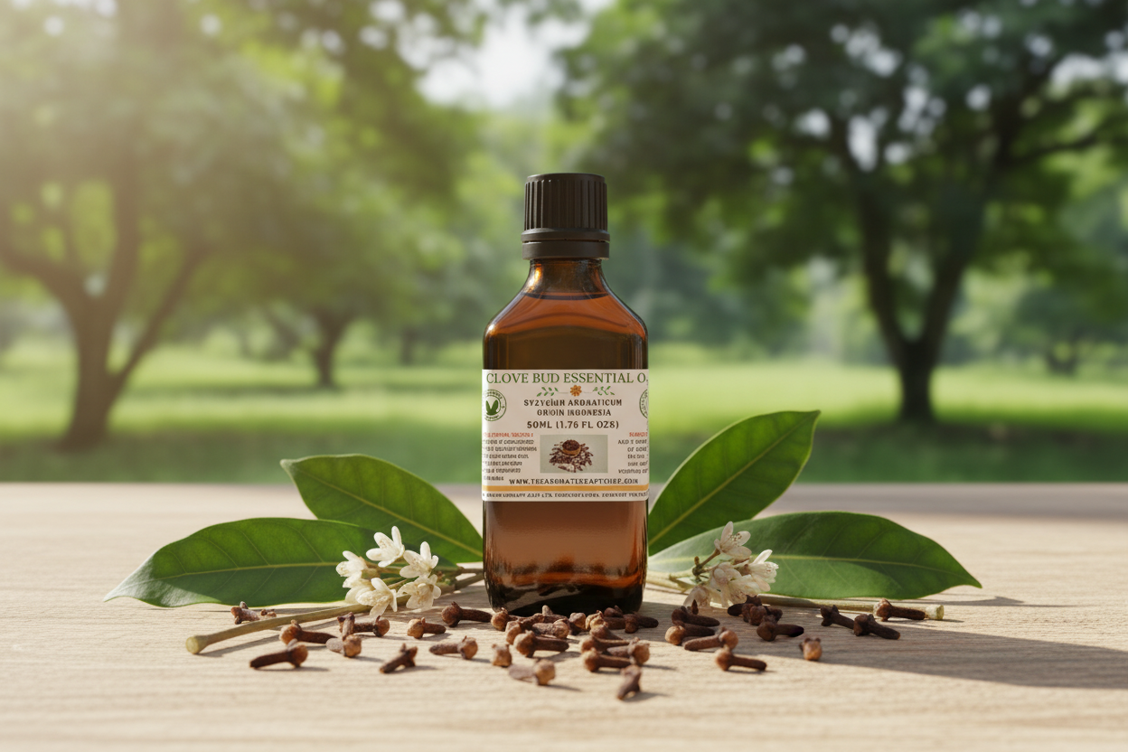 Clove Bud Essential Oil 50ml Product Photography
