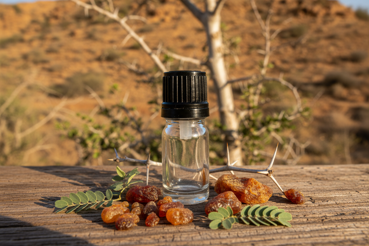 Commiphora Erythraea Opoponax East African Arid Landscape 1ml Bottle Showcase