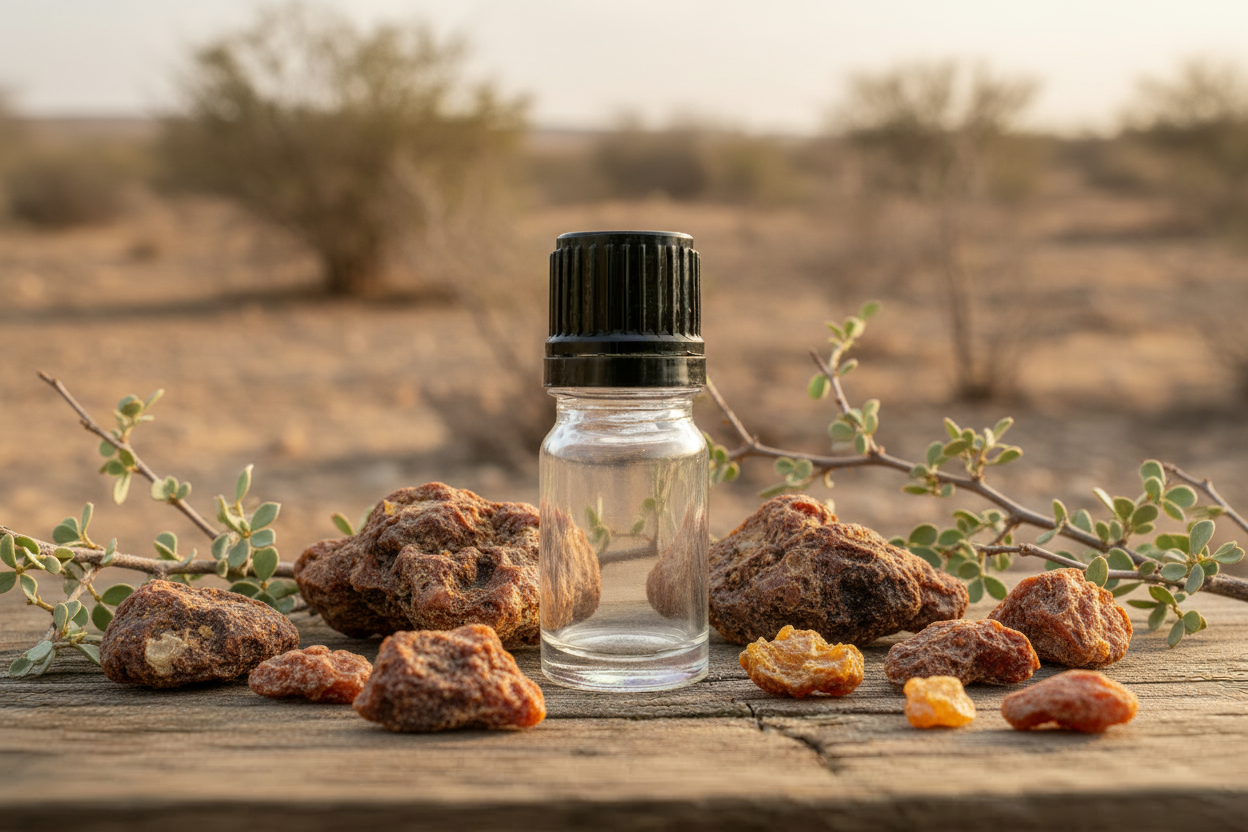 Commiphora Myrrha — Empty Bottle Scene