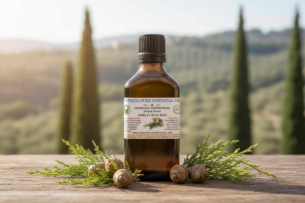 Cypress 50ml Essential Oil Matching Orange Blossom Placement
