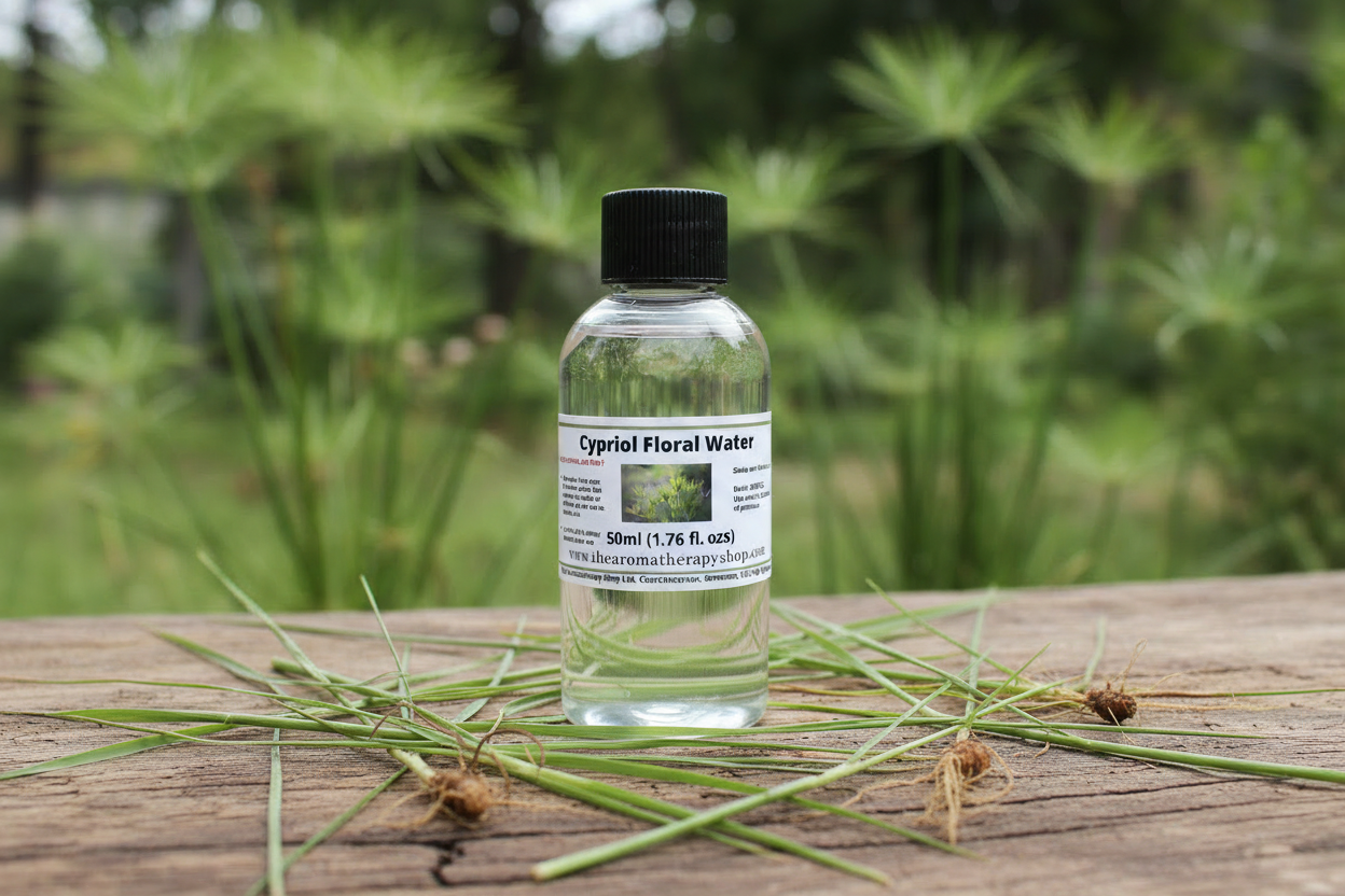 Cypriol Floral Water 50ml with more cypriol on surface