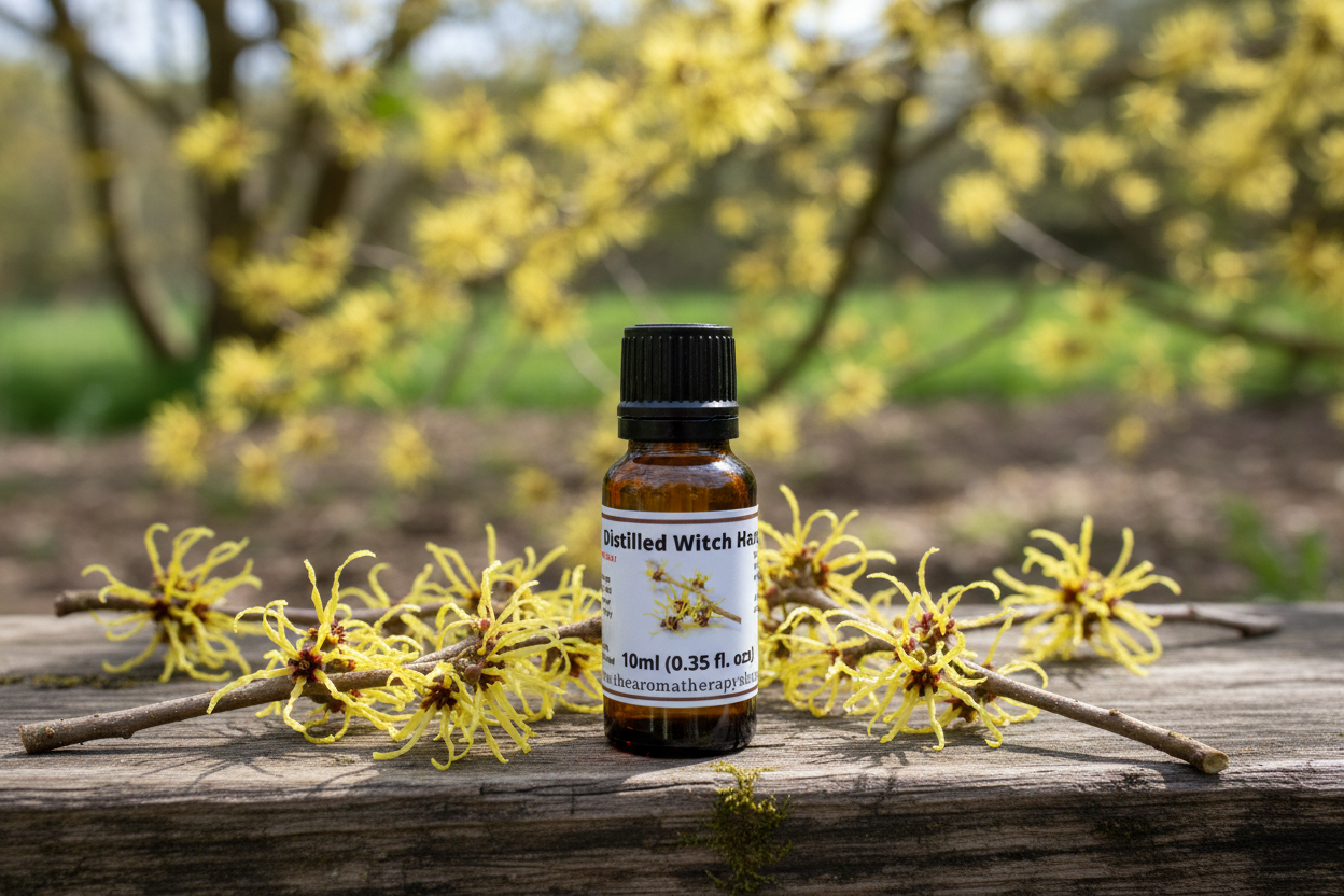 Distilled Witch Hazel with randomly placed twigs