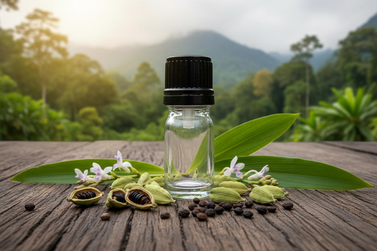 Elettaria Cardamomum Guatemalan Cloud Forest 1ml Bottle Showcase