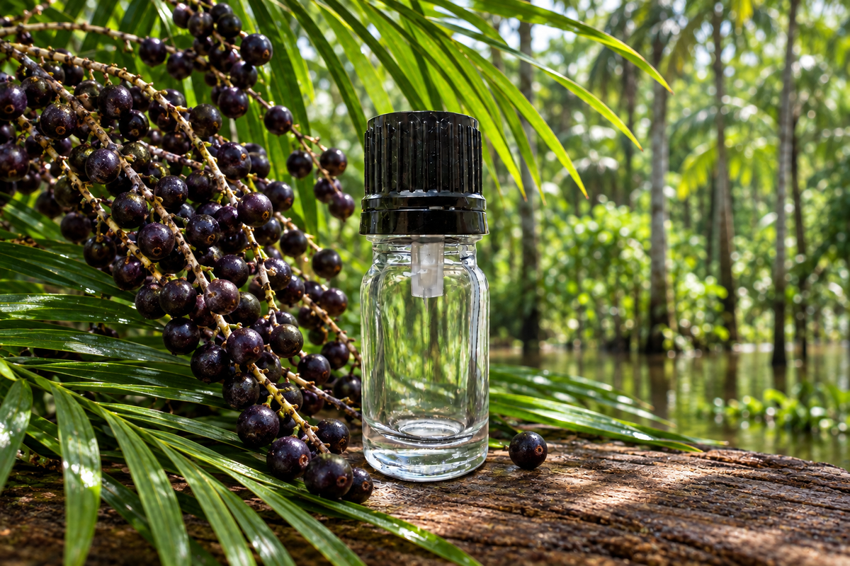 Euterpe oleracea sample bottle showcase